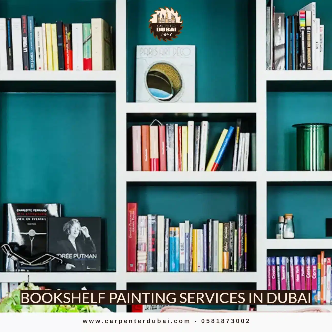 Bookshelf Painting Services in Dubai