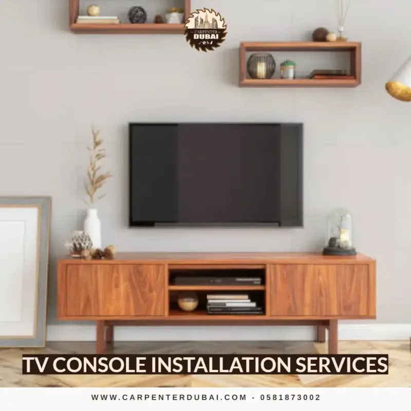 TV console installation services