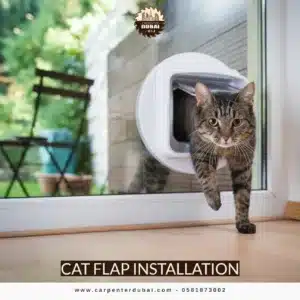Cat flap installation