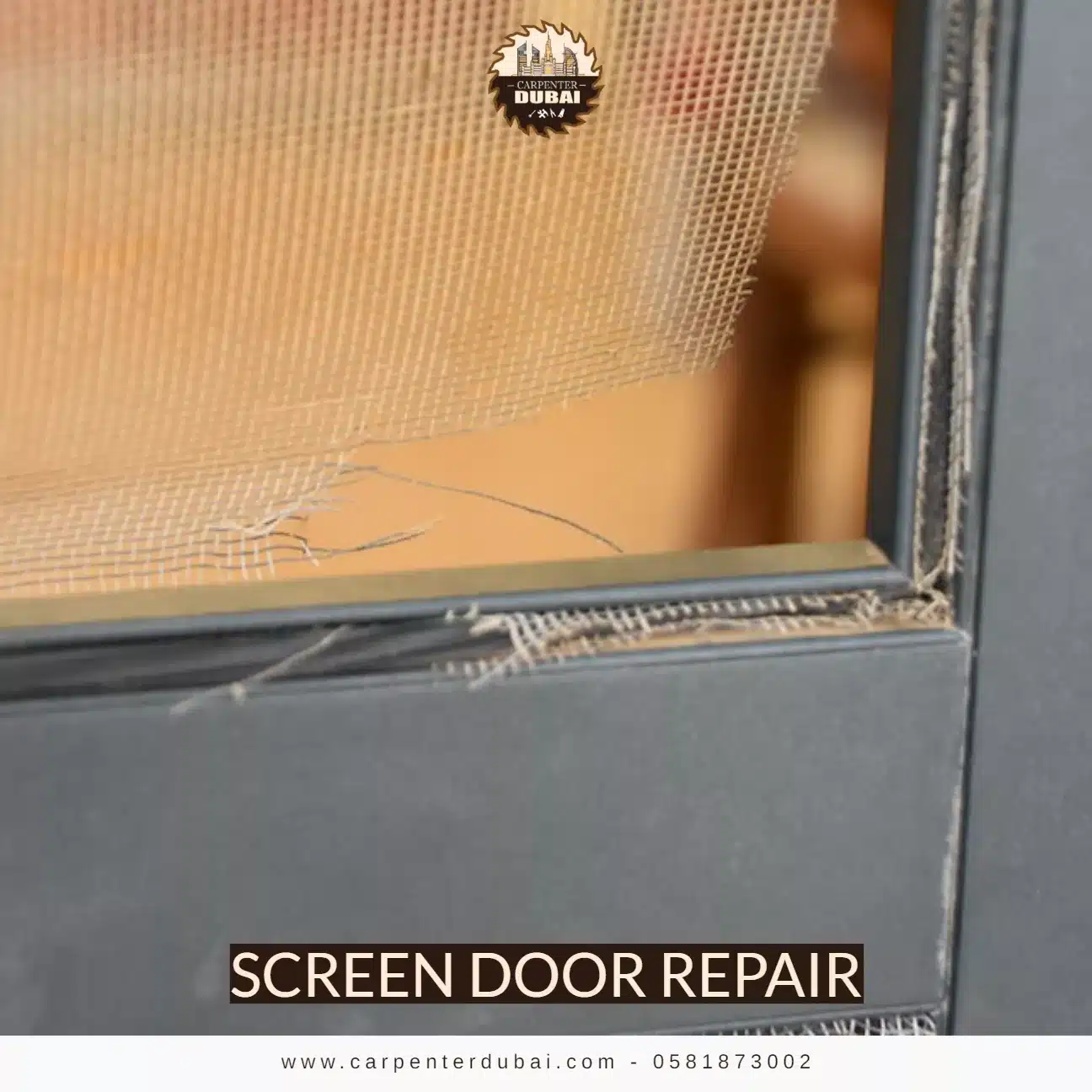Screen door repair
